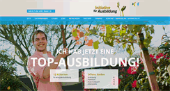 Desktop Screenshot of initiative-fuer-ausbildung.de